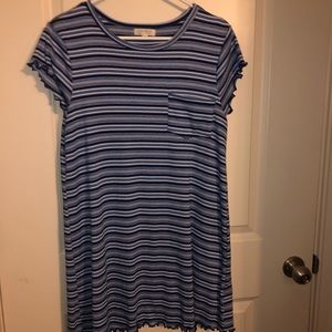 Blue striped dress from Macy’s
